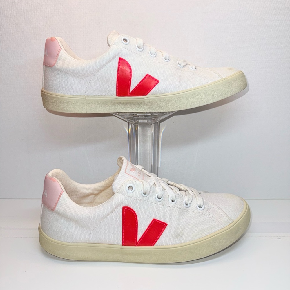 VEJA CANBAS WHITE PINK